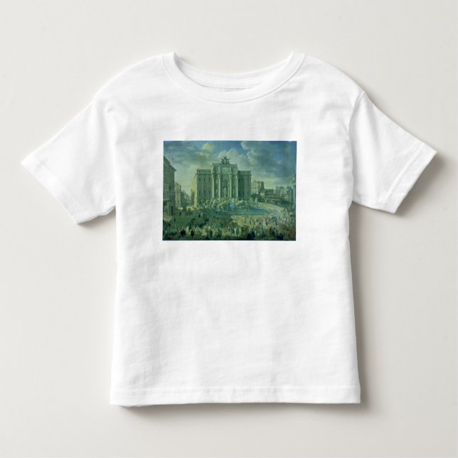 T-shirts A fonte do Trevi em Roma, 1753-56 (Frente)