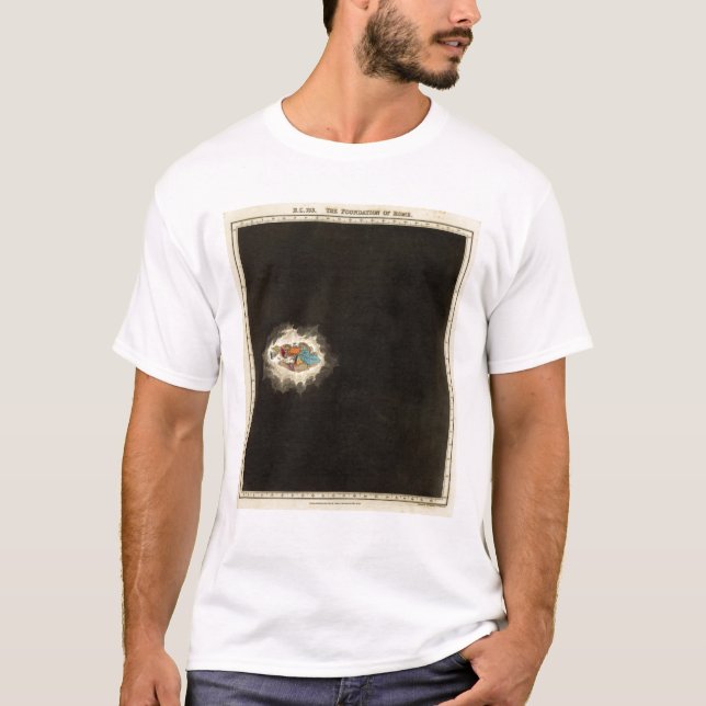 T-shirts A fundação de Roma 753 BC (Frente)