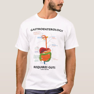 T-shirts A gastroenterologia exige a entranhas (o sistema