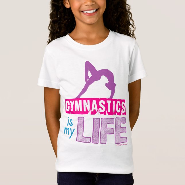T-shirts A ginástica é minha vida (Frente)