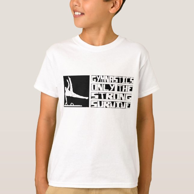 T-shirts A ginástica sobrevive (Frente)