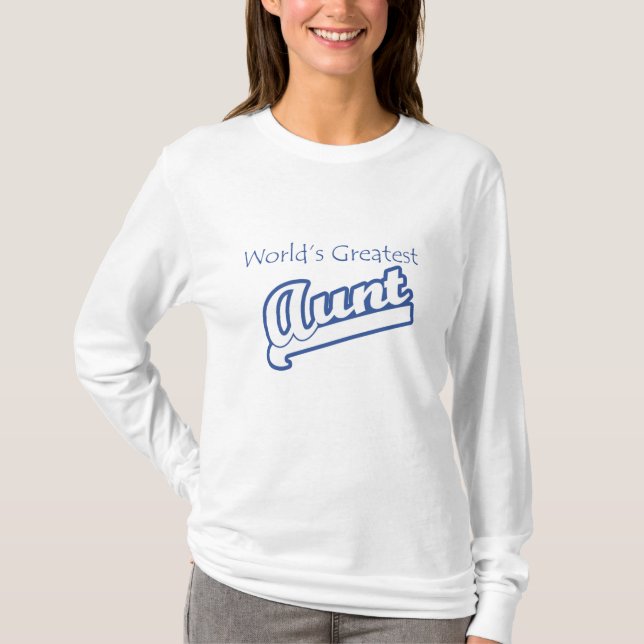 T-shirts a grande tia dos mundos (Frente)