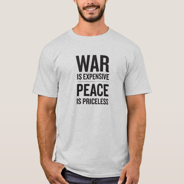 T-shirts A guerra é cara (Frente)