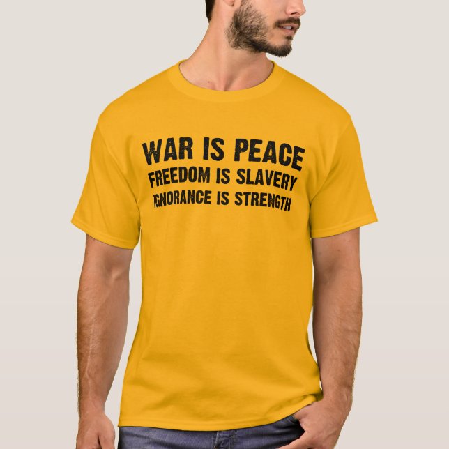 T-shirts A guerra é paz (Frente)