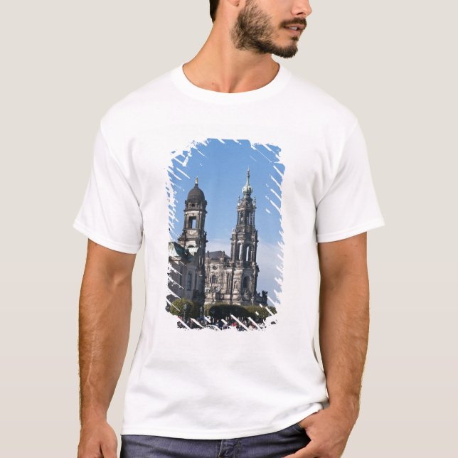 T-shirts A hofkirche (Igreja da Corte) Dresden (Frente)