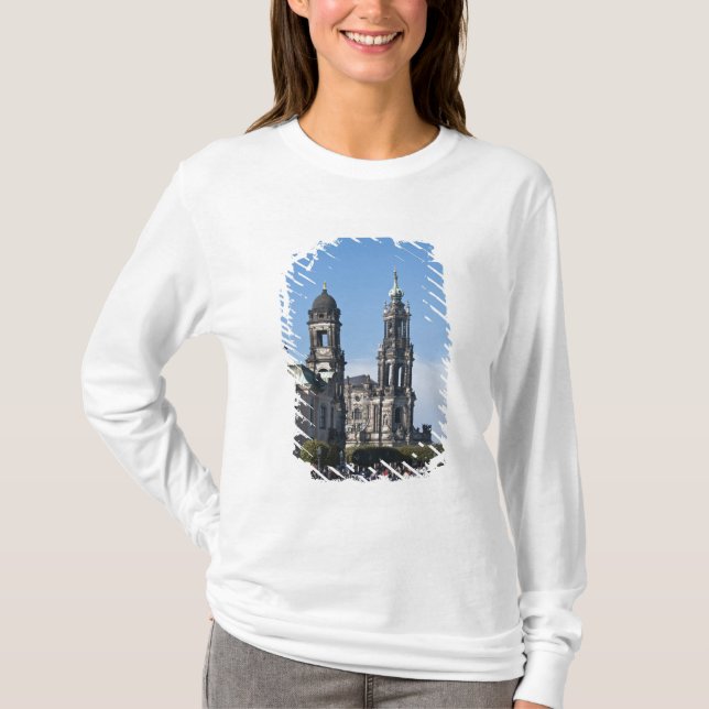 T-shirts A hofkirche (Igreja da Corte) Dresden (Frente)