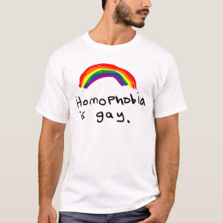 T-shirts A homofobia é alegre