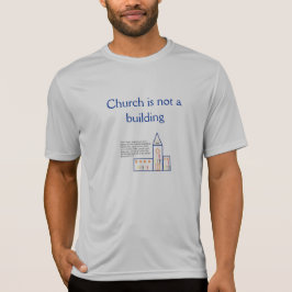 T-shirts A igreja não é uma construção