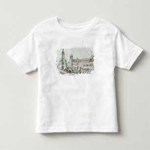 T-shirts A igreja paroquial e o cemitério de Fauxbourg