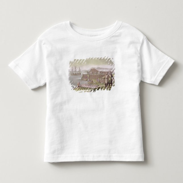 T-shirts A indústria de pesca, Terra Nova, 'de Le Costu (Frente)