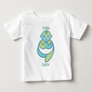 T-shirts A ioga fala o bebê: Bebê da ioga da pose da árv