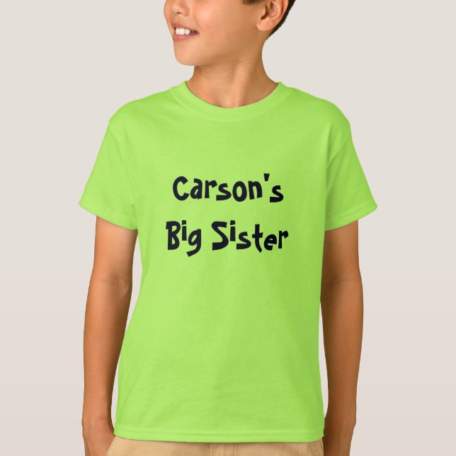 T-shirts A irmã mais velha de Carson (Frente)