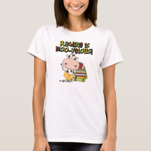 T-shirts A leitura é MOO-velous