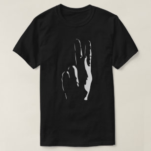 T-shirts a letra K no linguagem gestual