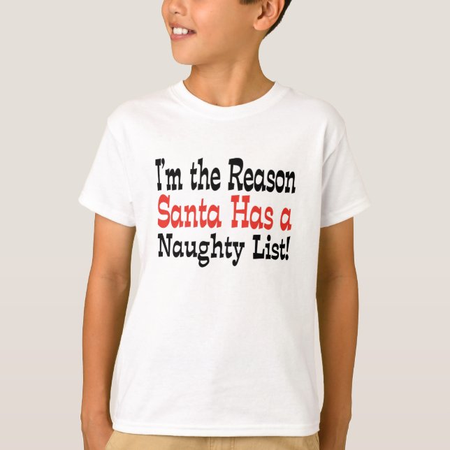 T-shirts A Lista Travessa do Papai Noel! (Frente)