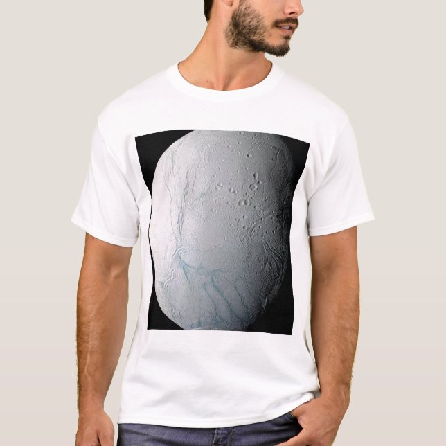 T-shirts A lua de Saturno Enceladus 2 (Frente)