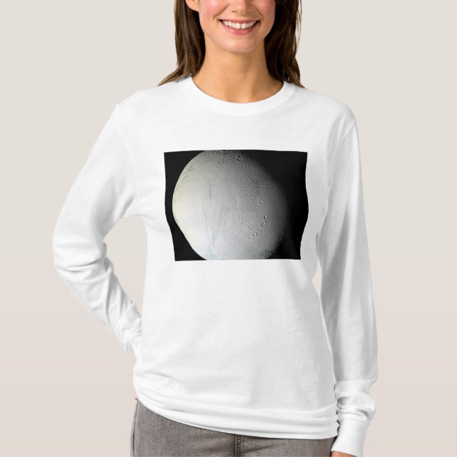 T-shirts A lua de Saturno Enceladus 3 (Frente)