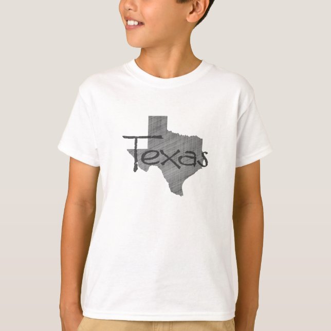 T-shirts A luva longa das crianças de Texas (Frente)