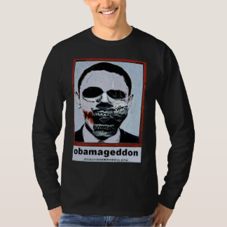 T-shirts A luva longa de Obamageddon
