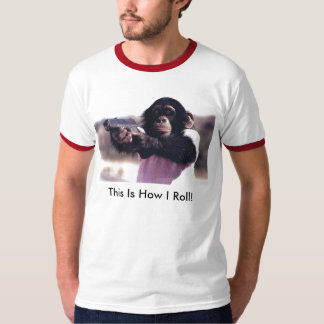 T-shirts a macaco-arma, esta é como eu rolo!