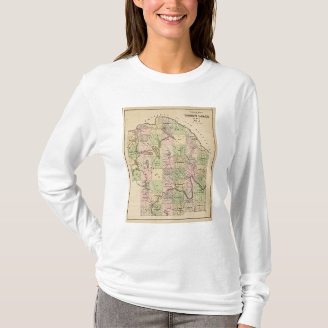 T-shirts A madeira aterra o mapa 5 (Frente)