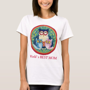 T-shirts A mãe coruja a melhor mãe