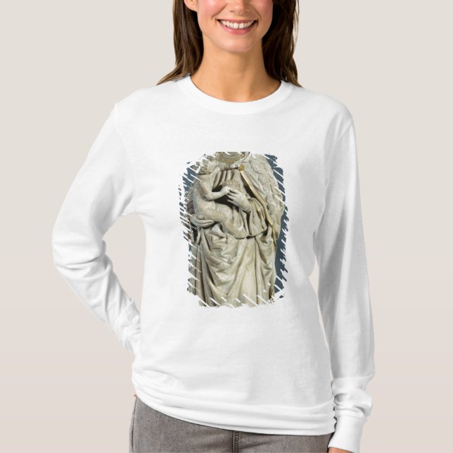 T-shirts A mãe do deus com o cristo infantil, 1470 (Frente)