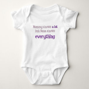 T-shirts A mamãe sabe muito mas Nana sabe tudo Creepr
