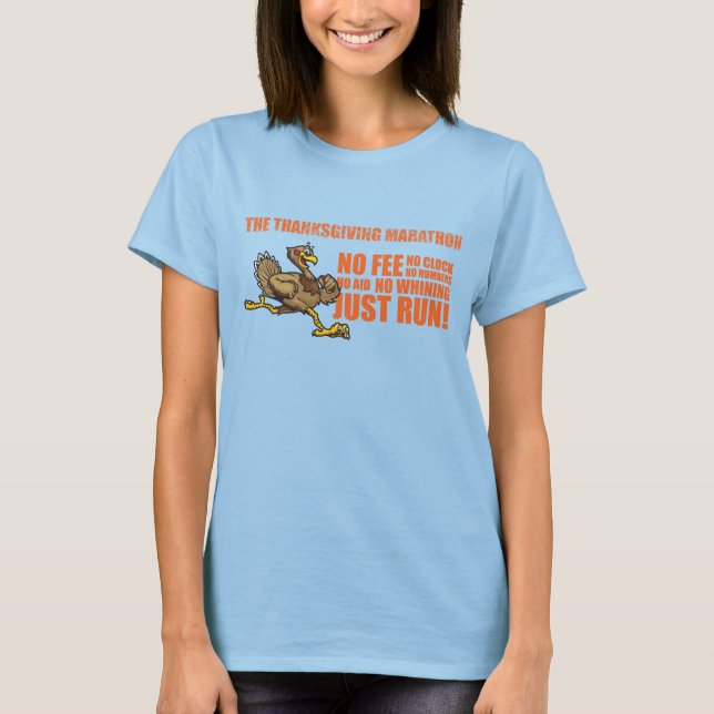 T-shirts A Maratona de Ação de Graças (Frente)