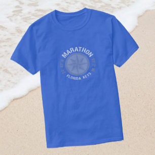 T-shirts A maratona Florida fecha a longitude náutica da