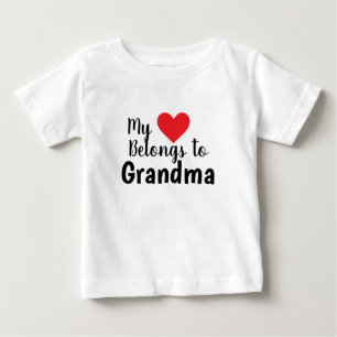 T-shirts A melhor avó que meu coração pertence a você