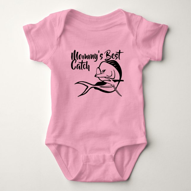 T-shirts A melhor captura da mamã - Bodysuit da pesca de (Frente)
