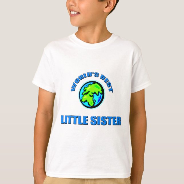 T-shirts A melhor irmã mais nova do mundo (Frente)