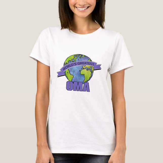 T-shirts A Melhor Oma do Mundo (Frente)