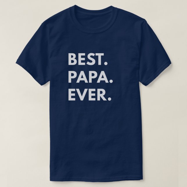 T-shirts A melhor papá nunca (Frente do Design)