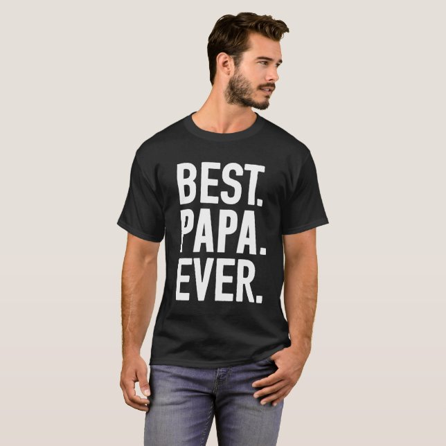 T-shirts A melhor papá nunca (Frente Completa)