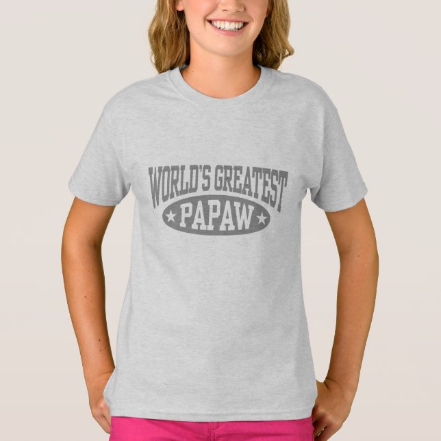 T-shirts A melhor PaPaw do mundo (Frente)