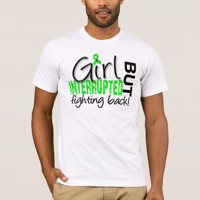 T-shirts A menina interrompeu a doença de 2 Lyme (Frente)