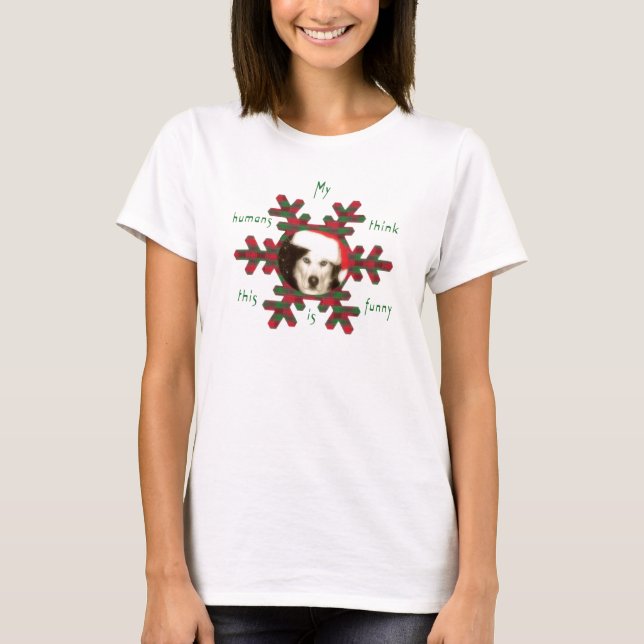 T-shirts A mulher não tem Rouco em Santa Hat (Frente)