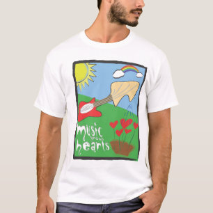 T-shirts A música cresce corações