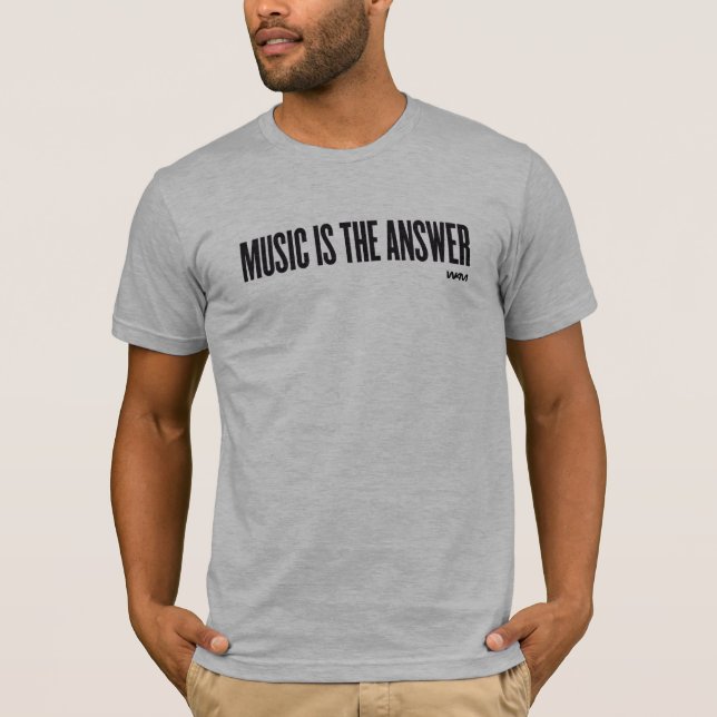 T-SHIRTS A MÚSICA É A RESPOSTA (Frente)