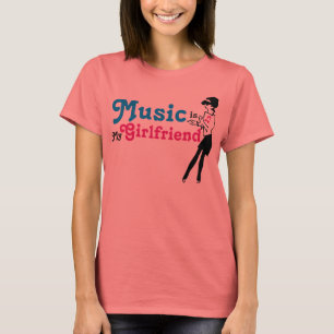 T-shirts A música é meu namorada