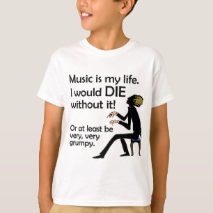 T-shirts A música é minha vida