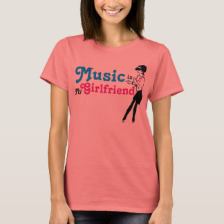 T-shirts A música é o meu Namorada