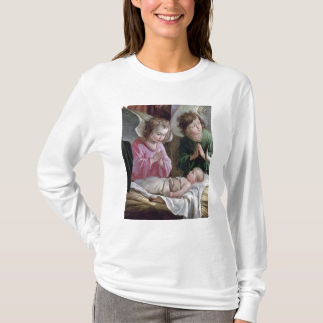 T-shirts A natividade, do altar de Buxtehude, 1400-10 (Frente)