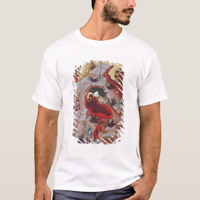 T-shirts A natividade, ícone do russo, século XVI (Frente)