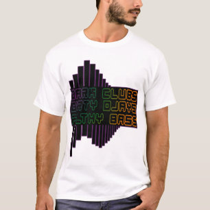 T-shirts A obscuridade bate o CLUBE baixo sujo sujo DJ de