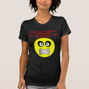 T-shirts A palavra é de prata e o silêncio é de ouro a f