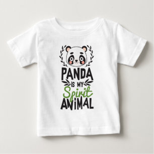 T-shirts A panda bonito é meu impressão animal do espíri