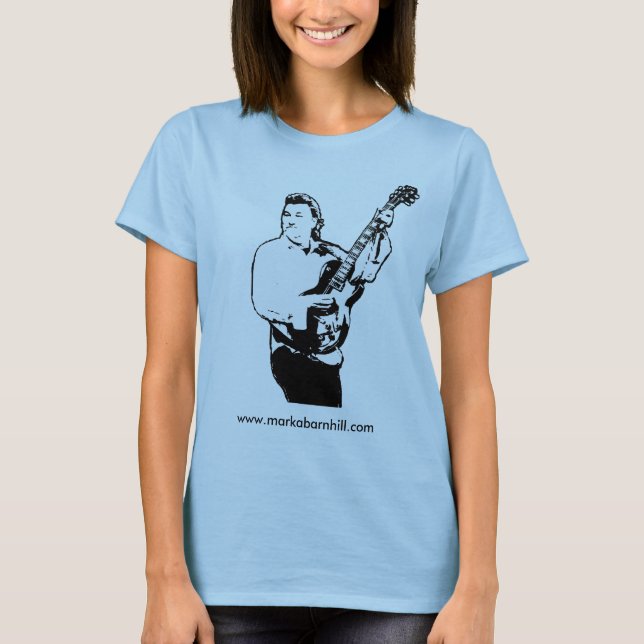 T-shirts A parte superior cabida boneca das mulheres (Frente)